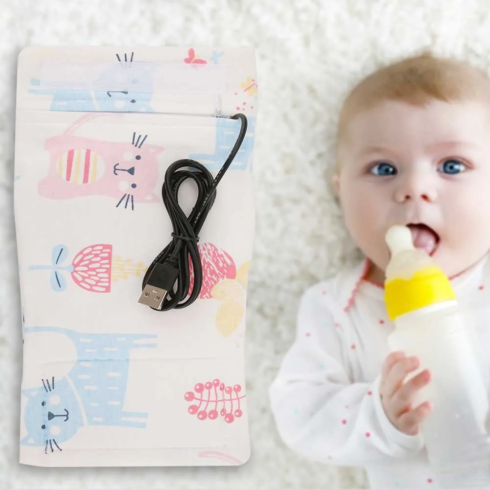 Портативный USB подогреватель для детских бутылочек, подогреватель для уличных чашек, подогреватель для детских бутылочек, сумка для хранения с подогревом, изоляционная сумка