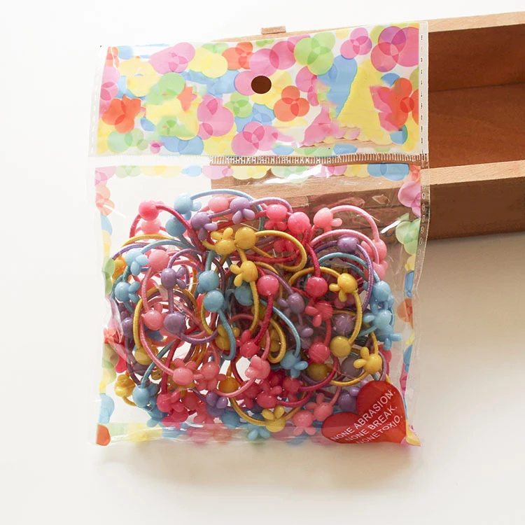 50Pcs/set Fashion Headwear Baby Hair Circle Cartoon Animal Hair Rope Rubber Band Children Headband Women Hair Jewelry
