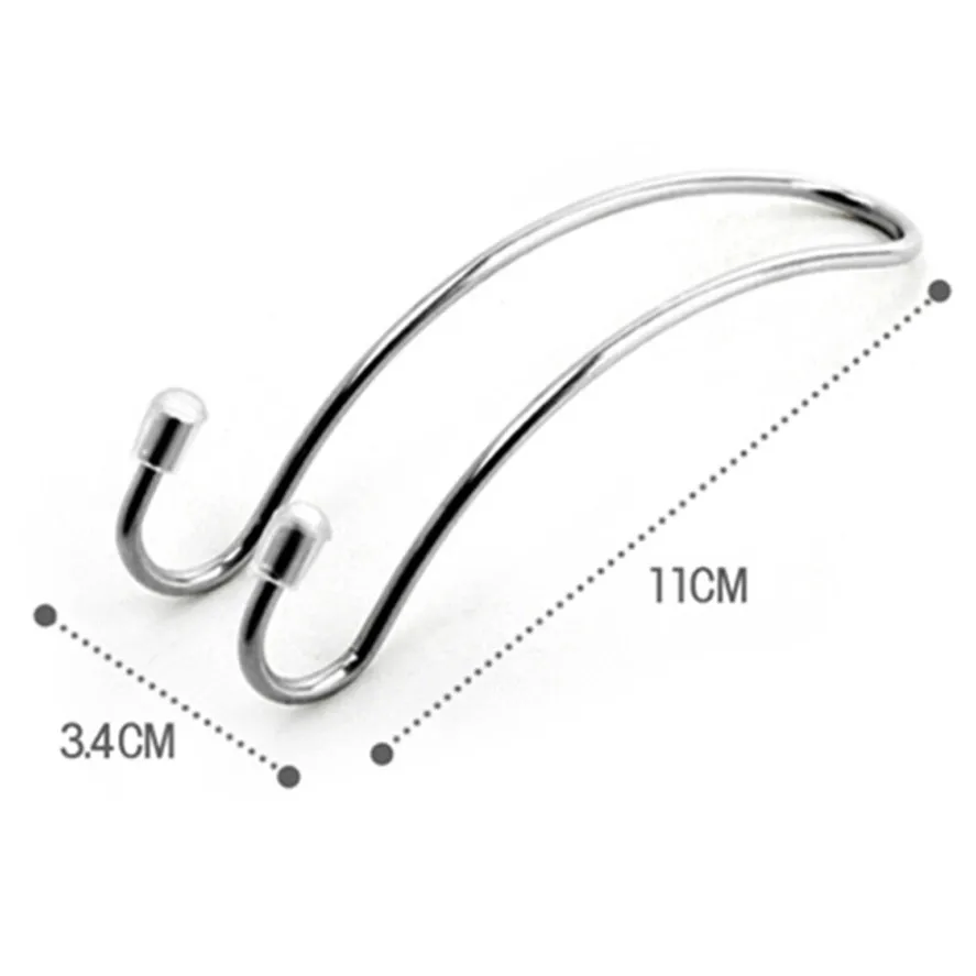 New Portable Car Hook 4PCS Stainless Steel Safety Portable Metal Headrest Hook For Car 0726#20