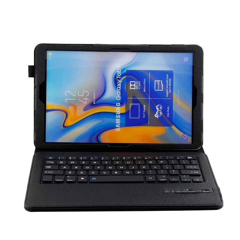 Bluetooth клавиатура чехол для Samsung Galaxy Tab A 10,5 SM-T590 SM-T595 T590 Роскошный кожаный чехол для планшета Отделяемая клавиатура