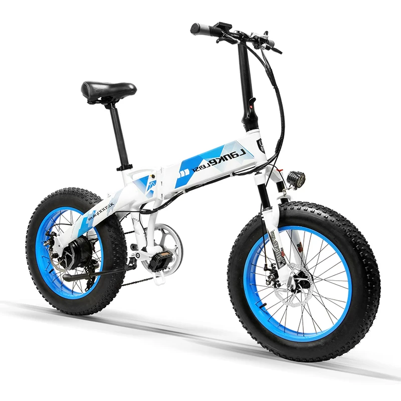 1000 Вт 20 дюймов жира колеса складной электрический велосипед 48V 13Ah полной подвеской с изображением заснеженной горы для е-байка двойные гидравлические дисковые тормоза