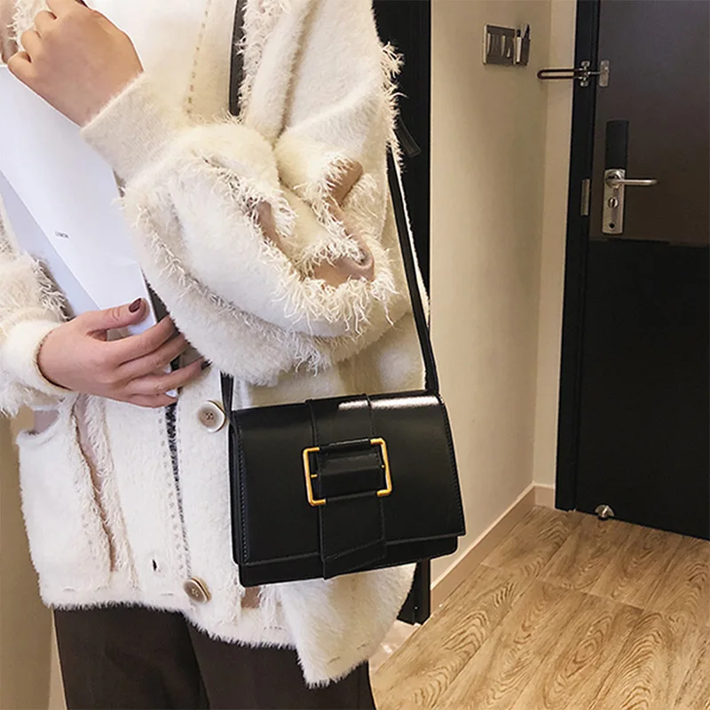 

WOMEN'S Bag Bag 2019 New Style Retro Fashion Square Sling Bag Casual Simple WOMEN'S Shoulder Bag Shoulder Bag
