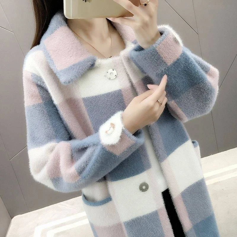 Осенне-зимнее женское теплое длинное пальто с длинными рукавами, вельветовое пальто, верхняя одежда оверсайз, пальто с карманами