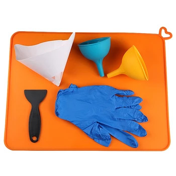 

Light Curing 3D Printer Accessories DLP SLA Photosensitive Resin Paper + Silicone Funnel + Silicone Pad