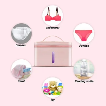 

Portable Bag Touch UV Cleaner Light LED Disinfection Zipper Bag 99% Cleaned In 3 Mins For Tube Mask Bottle Underwear Home Use