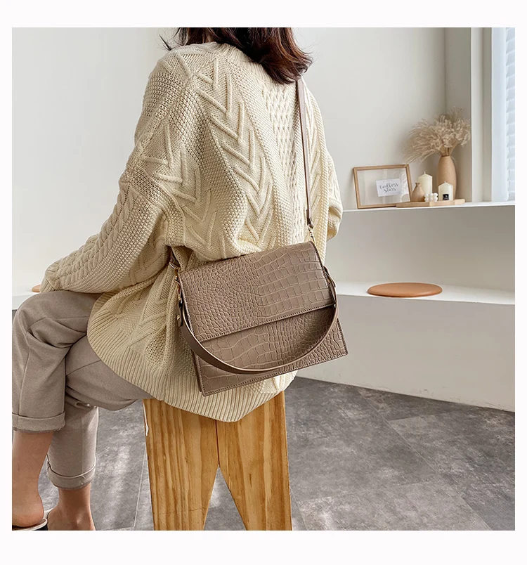 Bolsa Mujer, сумки для женщин, роскошные сумки, женские сумки, дизайнерские, крокодиловый узор, кожа, сумка через плечо, сумка-мессенджер