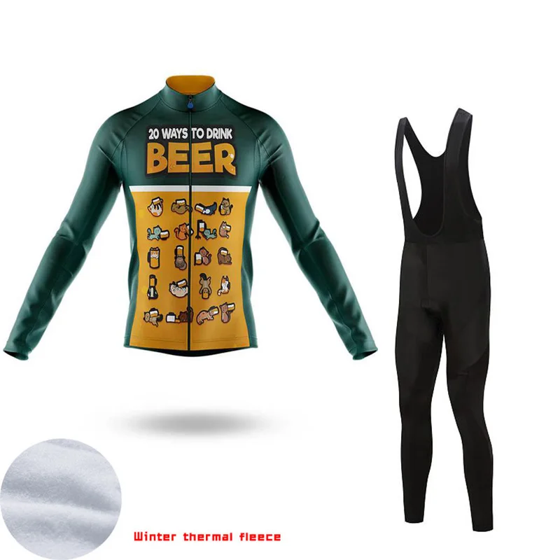 long bib set SPTGRVO LairschDan, мужской комплект для велоспорта, зимнее оборудование для велоспорта, комплект одежды для велоспорта, термальный велосипед, Джерси, женская одежда для велоспорта - Цвет: long bib set