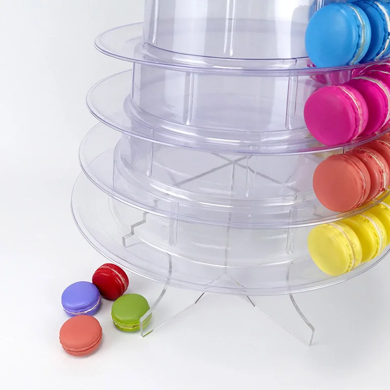 1 set 10 tiers Clear Acrylic Macaron Stand cake pop Stand Macaron Tower Display stand tree