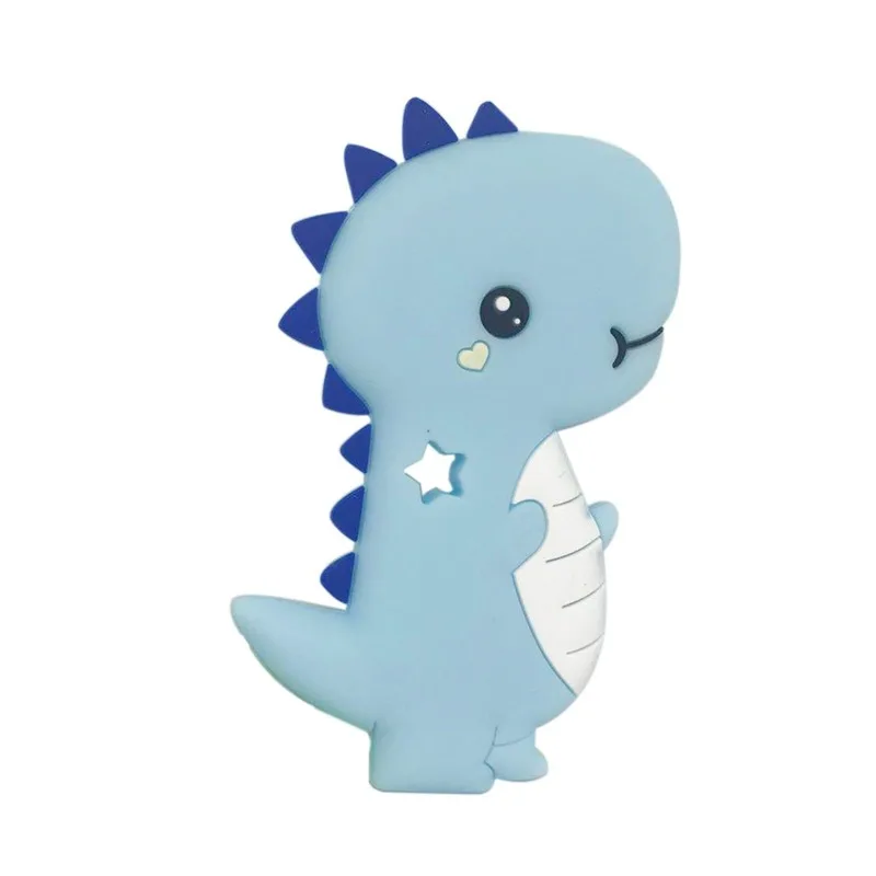 Детские Силиконовые Прорезыватели, BPA бесплатно, Прорезыватель для зубов, милый мультяшный динозавр, детский прорезыватель, силиконовые бусины, сделай сам, цепочка, Детские аксессуары