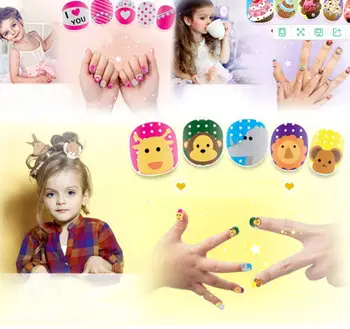 

Zhenwei Girl Make-up, Fingernail Make-up Set Children's Ornaments Handmade Manicure Stickers DIY 3D Novelty Cute Nail Sticker