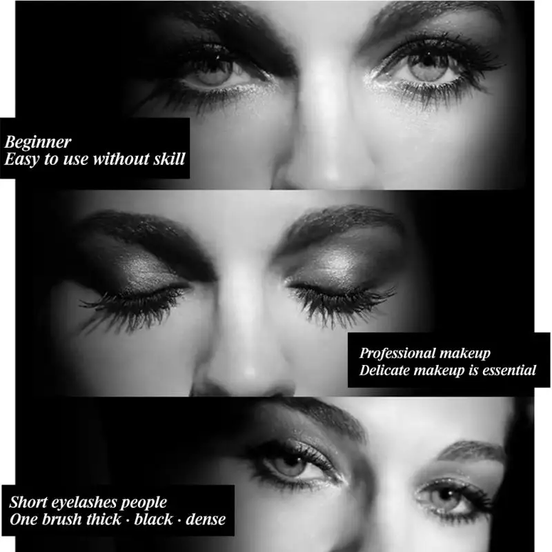 YANQINA стойкая Водостойкая тушь для ресниц Длинные Накладные ресницы Золотой