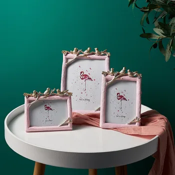 

2020 simple style simple resin picture frame creative simple decoration still life wine cabinet TV cabinet