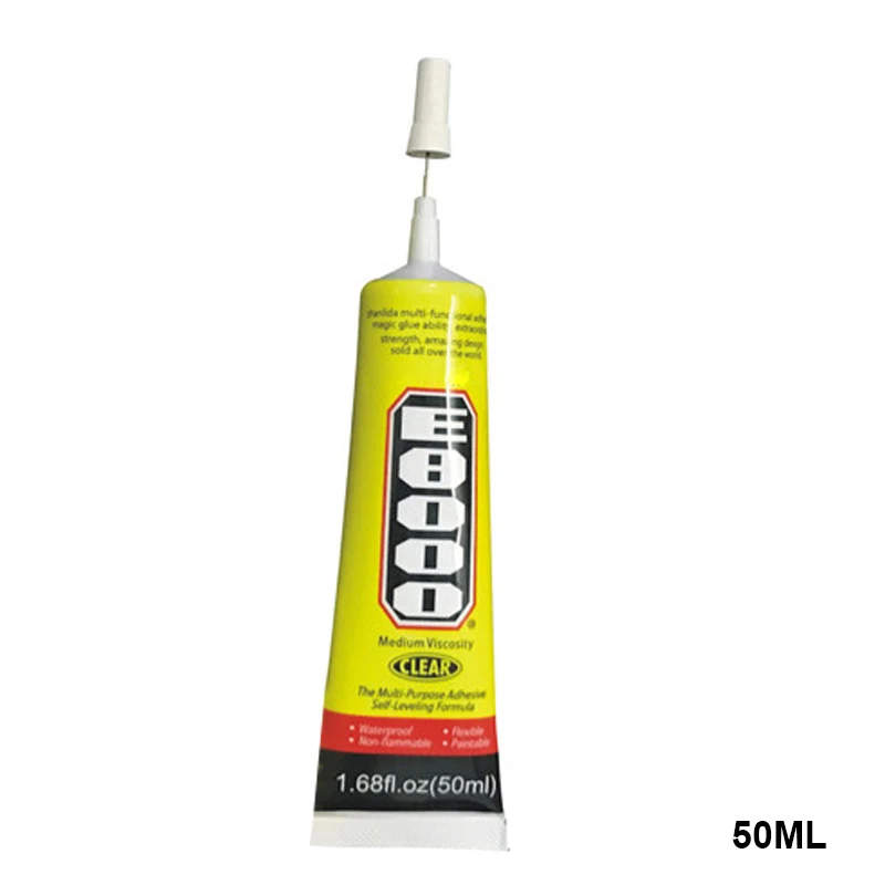 50ML E8000 прозрачный клеевой герметик, клей для DIY телефона граница Алмазная одежда HYD88 - Цвет: 50ML
