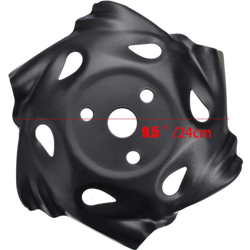 Black Tray Trimmer Head Grass Mowing Metal Lawnmower Head Lawn Mower Part for Garden Mower Weeding Tool