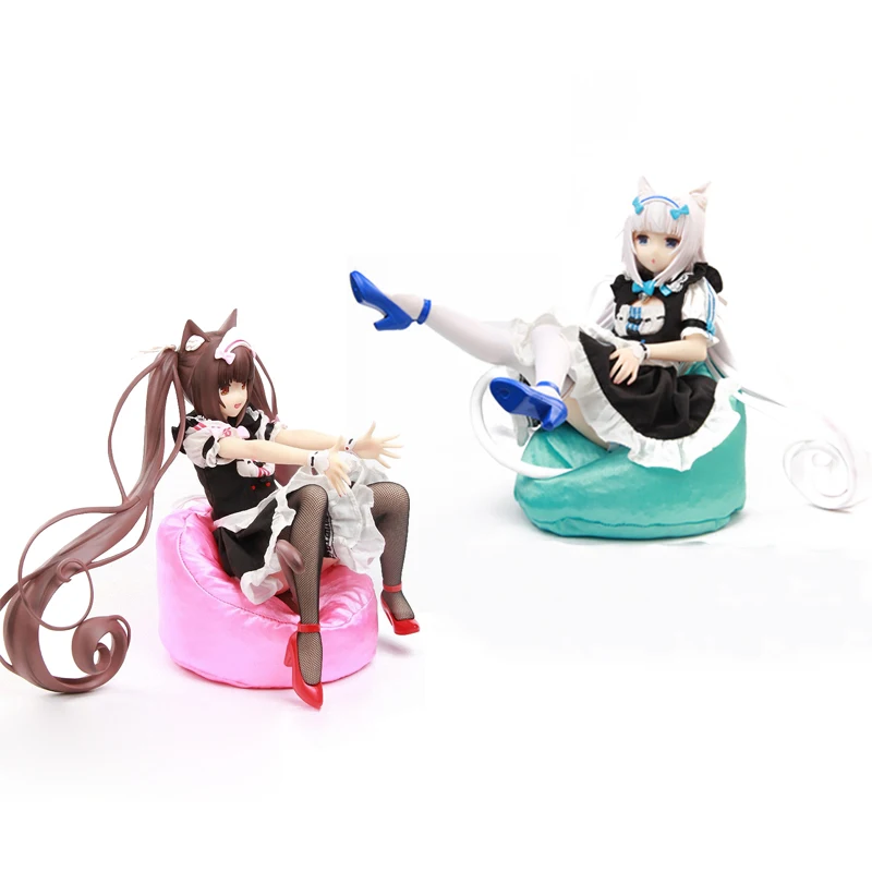 

23.5CM Soft & Hard Material NEKOPARA Vol.1 Soleil Opened Sexy Maid Girls Vanilla & Chocolate PVC Figure Model Toys Brinquedos