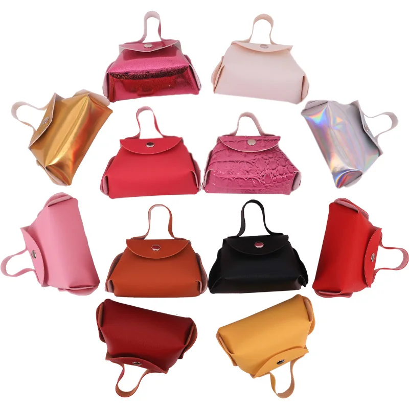 Doll Accessories Leather Handbag Shopping Bag For Girl's 18 Inch American Doll 43 Cm Reborn Baby Dolls Clothes Generation Gifts doll accessories plush doll accessories