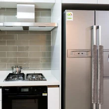 Пылезащитный чехол на дверные ручки двухсторонняя 2 шт./компл. портативная Ручка дверцы холодильника протектор украшения дома