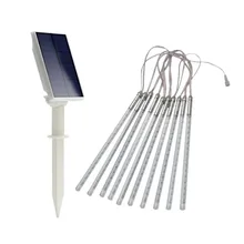 Новое поступление 10 шт. Светодиодные ленты светильник на открытом воздухе на солнечных батареях светильник IP65 Водонепроницаемый светильник 2200 мА/ч, декоративные лампы