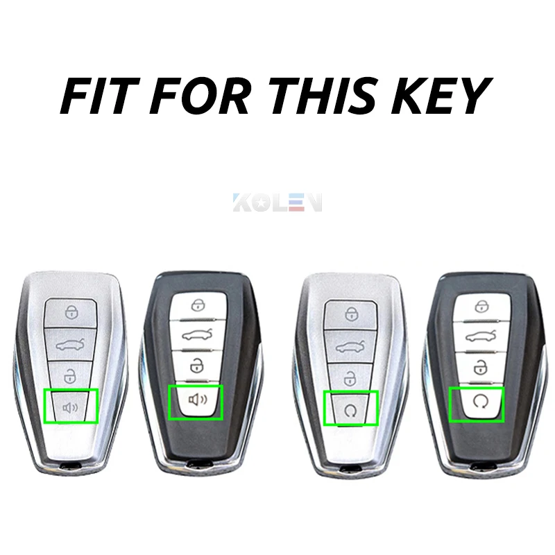 Soft TPU Car Remote Key Case Cover Holder Shell Geely Coolray 2019-2020 4 pulsanti accessori per lo Styling dell'auto portachiavi con fibbia Fob - Hc3002f865b0c4ab7b5ccbe0a384e4907V