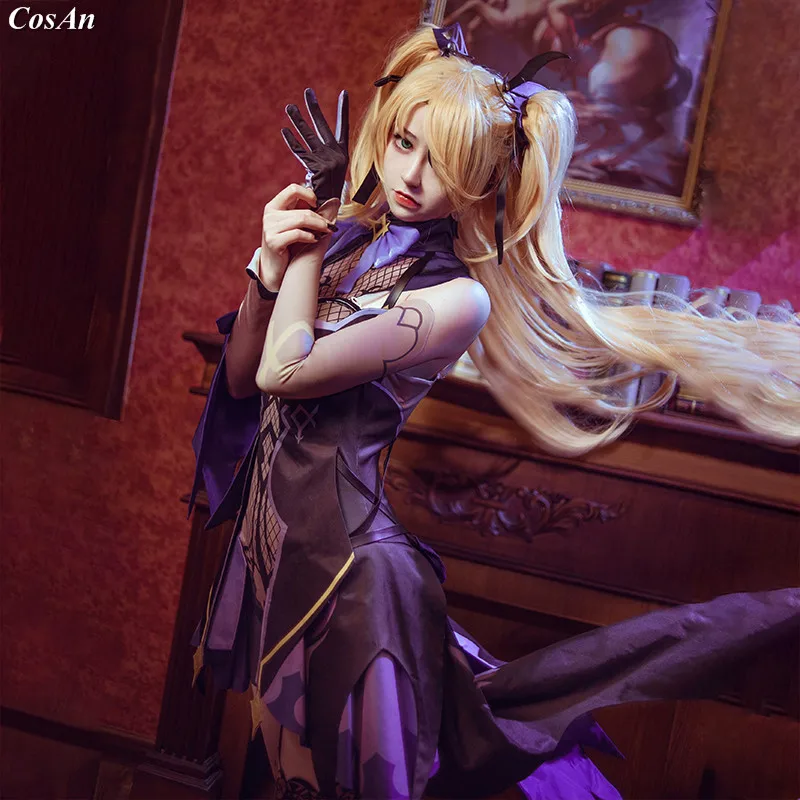 Mobile Game Genshin Impact Fischl Cosplay Costume Initial Skin Fashion Cute Combat Uniform Female Party Role Play Clothing Xs Xl Game Costumes Aliexpress