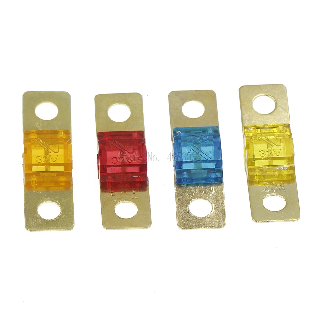 ANS FUSE 20A 30A 40A 50A 60A 70A 80A 100A 125A 150A 175A ANL Gold Plated Stud Car Fuses