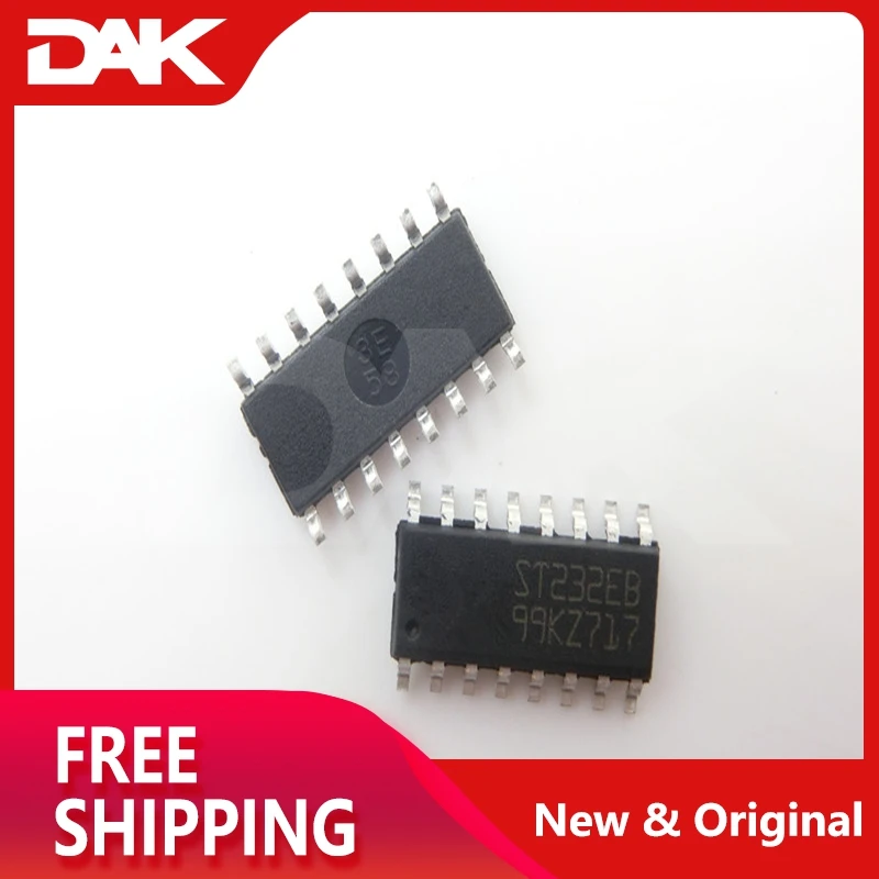 10 шт. ST232EBDR SOP16 ± 15KV защищенный ESD 5V RS-232 приемопередатчик IC чип