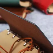 Винтажные канцелярские принадлежности строковый лист блокнот, ПУ искусственная кожа креативный бумажный планировщик Sketchbook Agenda путешественник Дневник Журнал Блокнот s