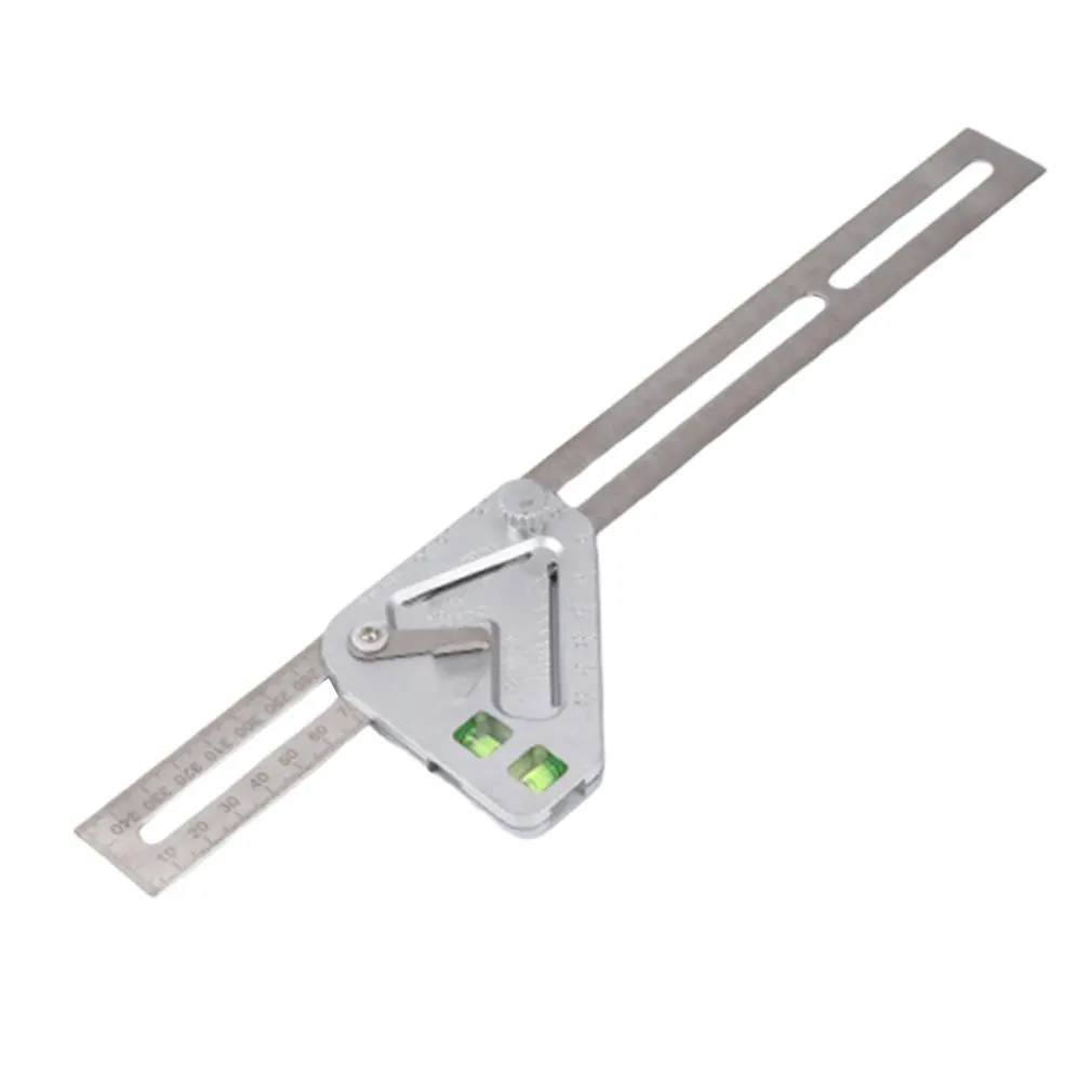 

Multifunctional angle with horizontal liquid bubble triangle ruler level ABS 430 stainless steel Woodworking measuring tools
