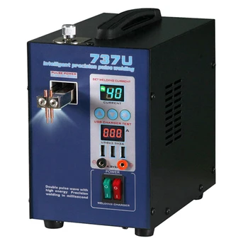 

1 SET Spot Welder Machine 2.8KW Double Pulse Battery Spot Welding Machine USB Charging Test 18650 Battery Pack Welder 737U