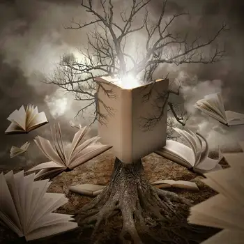

JMINE Div 5D Reading Tree Book Full Diamond Painting cross stitch kits art High Quality artist 3D paint by diamonds