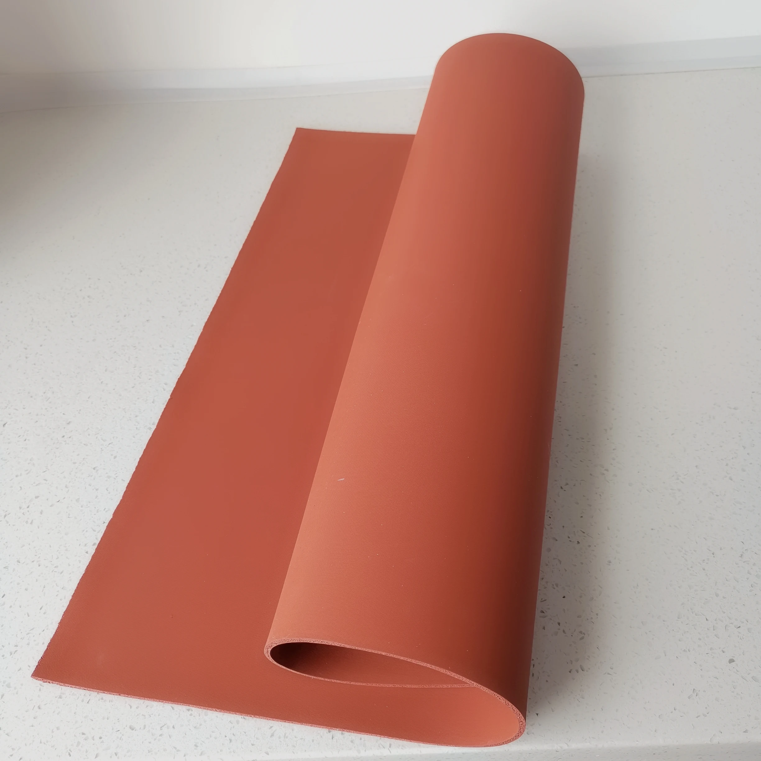50x50cm 2mm thickness high resistant temperature red foam plate rubber pad silicone rubber use for heat transfer