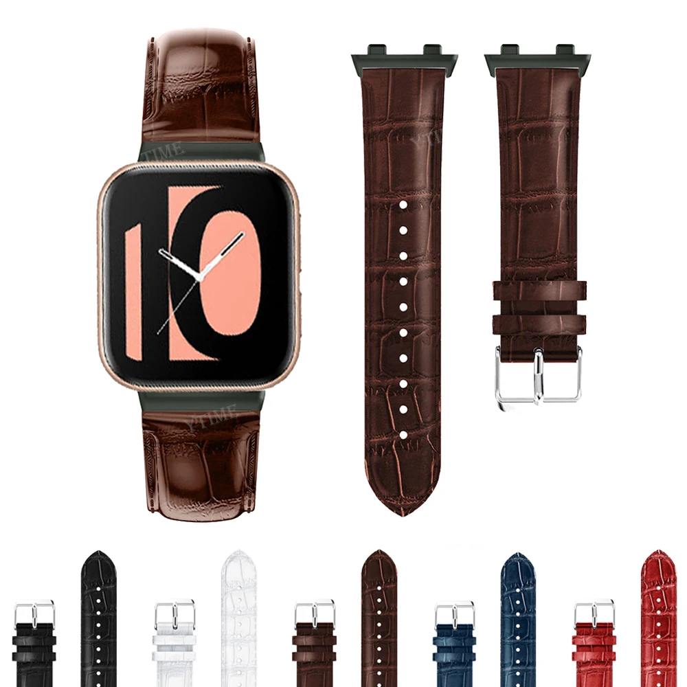 

Ремешок спортивный кожаный для Oppo Watch 2 42 мм 46 мм, сменный Браслет для наручных часов, подходит для Oppo Watch 41 мм/46 мм