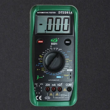

DY2201 Digital Automotive Tester Multimeter 500-10000 RPM Dwell Angle Temperature Meter Multimetro