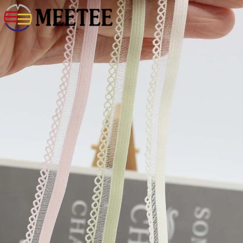 Разноцветные эластичные ленты Meetee шириной 45 м 13 мм аксессуары для бюстгальтера