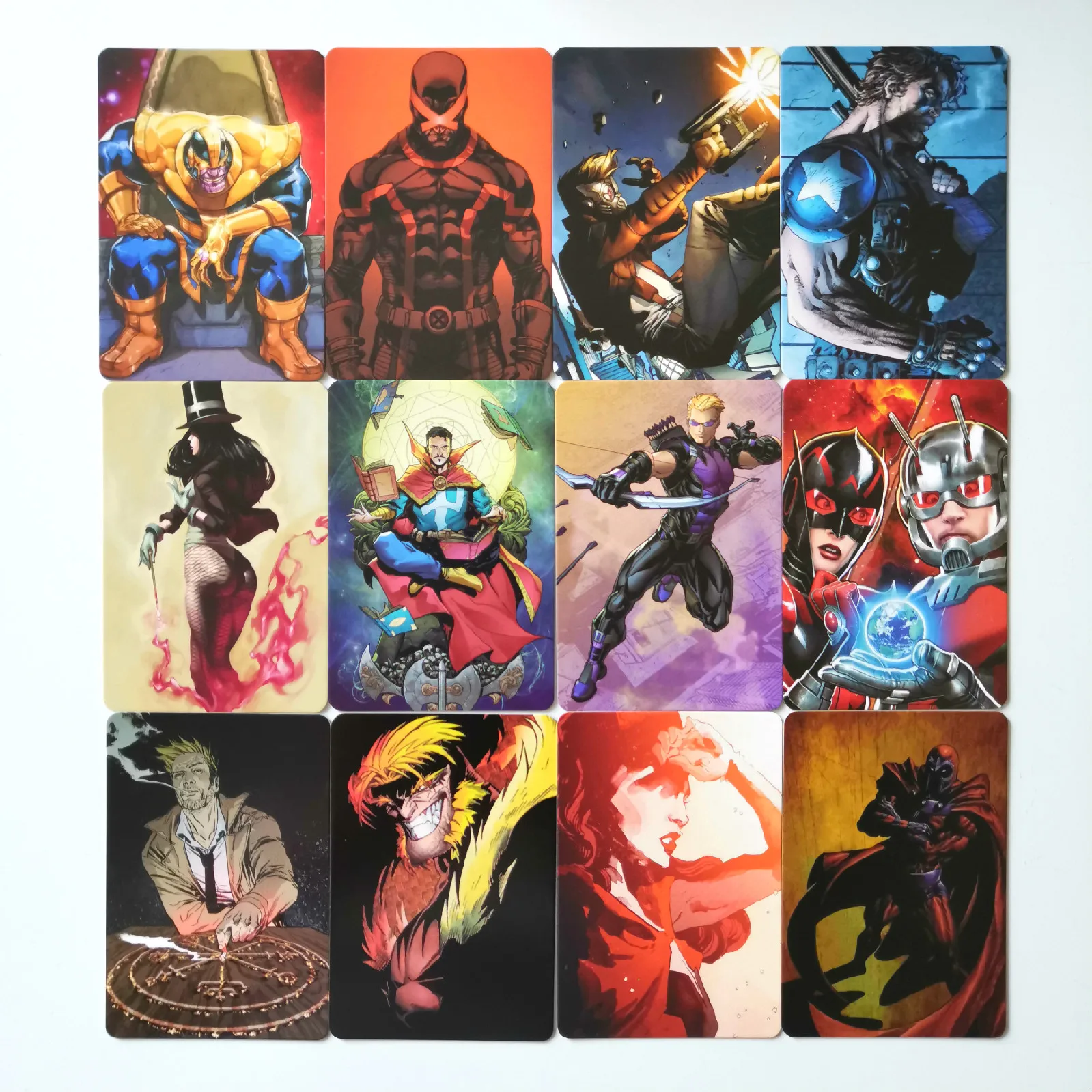 26 шт./компл. Супермен Человек-паук Marvel DC супер игрушки в виде героев Хобби Коллекционные игры Коллекция аниме-открытки