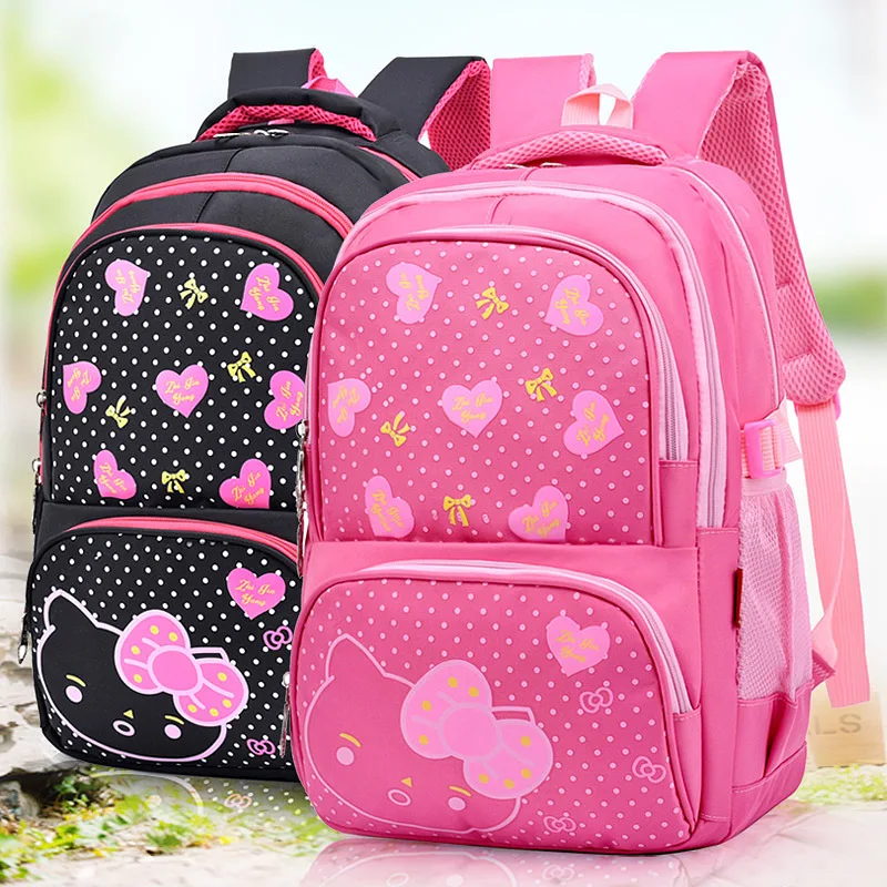 

Children WOMEN'S Bag 2018 New Style Student Backpack Women's 1-4 Grade Schoolbag for Elementary School Students Printed Canvas S