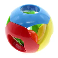 Jingle мяч игрушка Младенец шейкер колокольчик прокатки малышей пластиковая рука интересно