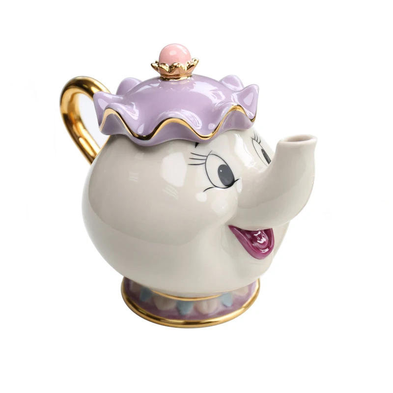 1 pot A Type Мультфильм красота и чудовище чай горшок кружка часы когсворт Mrs Potts Чип чай горшок чашка один набор прекрасный подарок Быстрая - Цвет: 1 pot A Type