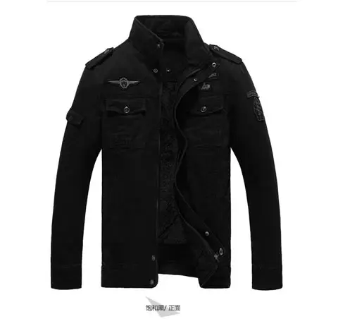 Leather Jacket Men Motorcycle Men PU Outerwear High Quality Faux Fur Jacket Fleece Winter Warm Zipper Male Coat veste homme - Цвет: MG802 Black