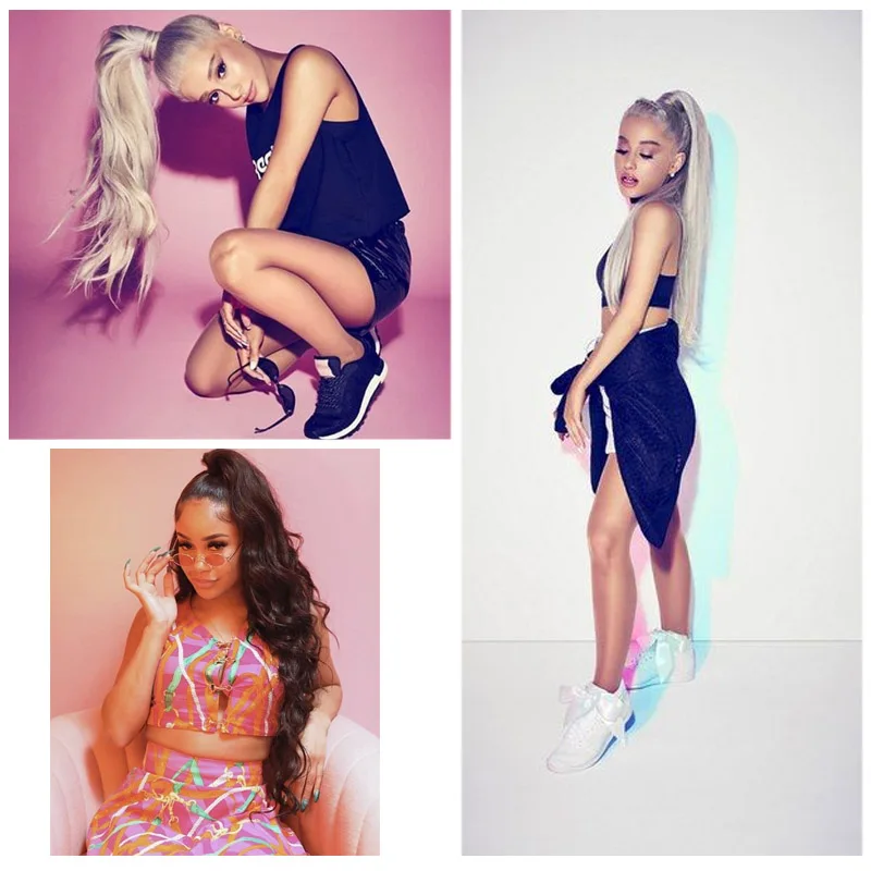 Накладные волосы Ailiade прямые Remy для конского хвоста в европейском стиле