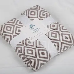 В настоящее время доступен принт с геометрическим узором фланелевое одеяло коралловый бархат один человек повседневное одеяло живой лист