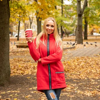 

Atoff home cardigan m 30/1 (red/gray)
