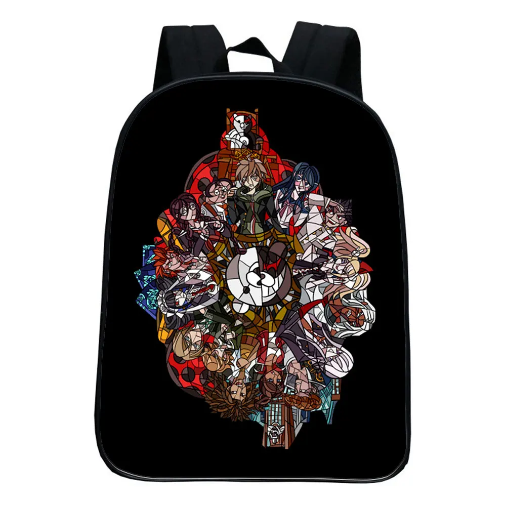 Danganronpa Backpack Anime School Bags Boys Girls Kids Teens Cartoon Rucksack Unisex Travel Laptop Knapsack Students Bag
