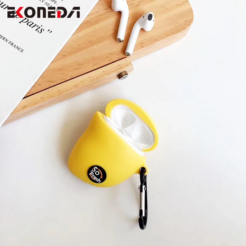 EKONEDA Свежий фрукт манго чехол для Airpods 1/2 чехол силиконовый мягкий защитный чехол для Airpods чехол