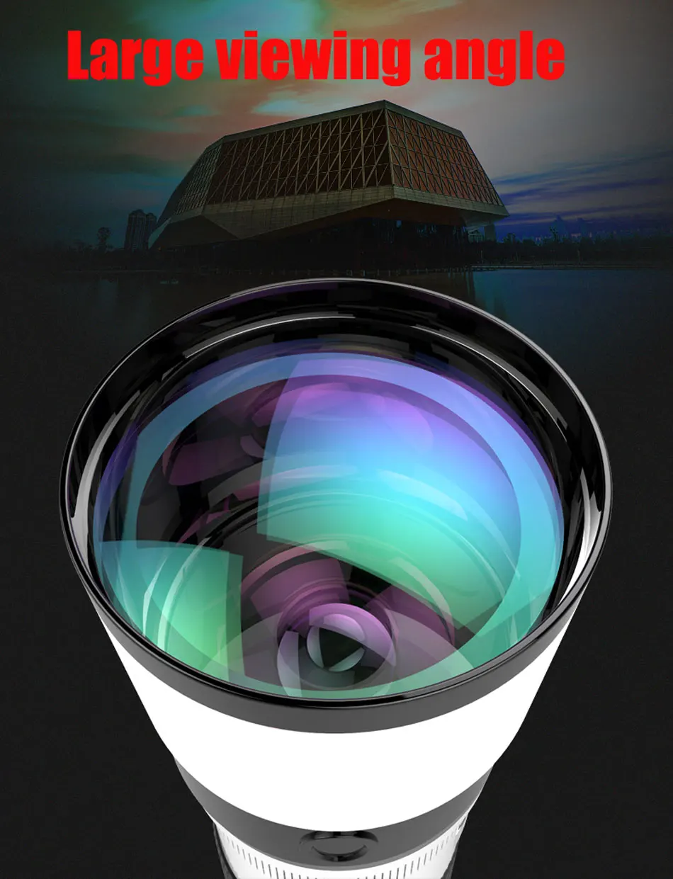 4K HD 16-35X Telescope Camera Zoom Lens for Smartphone Lente Celular 3-Section Adjustable Cell Phone Telephoto Lenses