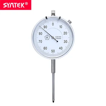 

Syntek 0-50mm High Quality Dial Indicator Measuring Tool Metric Dial Test Indicator 0.01mm Dial Gauge Micrometers Measurements