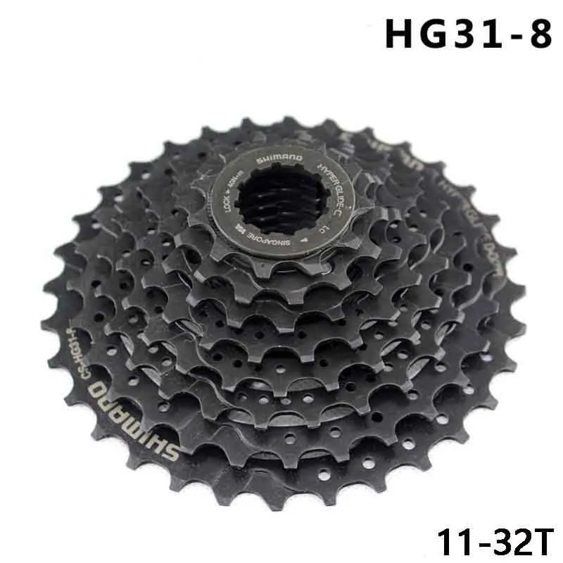 11-32T SHIMANO запчасти для велосипедов CS-HG31 горный велосипед звезда MTB Кассетный Маховик 11-30/32T ALIVIO DEORE Запчасти для велосипедов 8 s/24 s маховик - Цвет: 11-32T