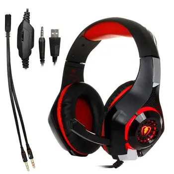 

EastVita 3.5mm Gaming Earphone Gaming Headset for Xbox One Headset with Microphone for PS4 PC Laptop Wired Gaming Earphone r40