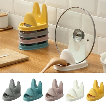 

PP Cooking Tools Kitchen Spoon Rest Pot Covers Organizers Utensil Spatula Holder Heat Resistant Storage Shelves