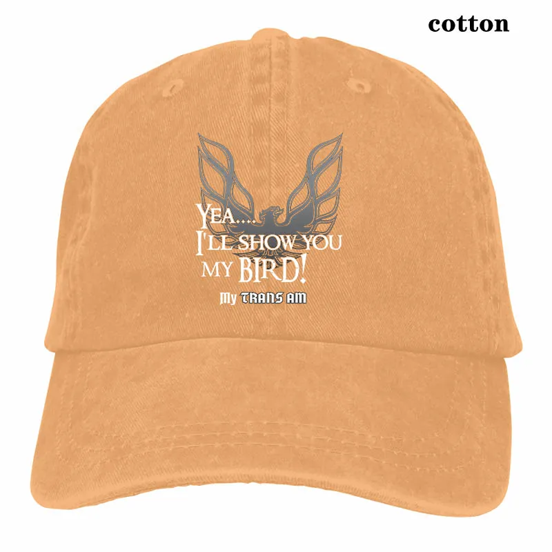 Ill show you my bird Транс АМ бейсболка для мужчин и женщин Кепка для водителя грузовика модная Регулируемая Кепка - Цвет: 3-Natural